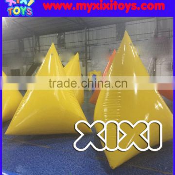 Triangle inflatable buoys on water, inflatable buoys for sale