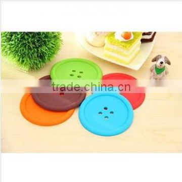 new design flower shape silicone cup coaster