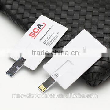 Promotional gift plastic material 1GB, 2GB, 4GB full color branded credit card shaped usb flash memory pen drive                        
                                                                                Supplier's Choice