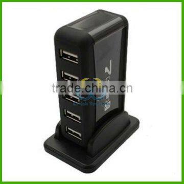 Powered + Free AC Adapter 7 Port USB 2.0 High Speed HUB