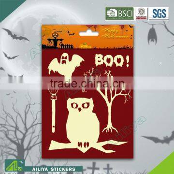 BSCI factory audit Halloween 3D non toxic decorative removable luminous stickers