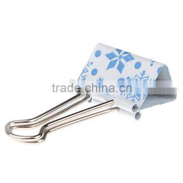 Colored metal binder clips with custom printing welcome