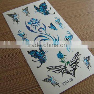 safe&Non-toxic fashionable body temporary tattoo sticker for women/2015 hot sale body temporary tattoo sticker