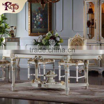 royal classic european furniture - baroque hand carved royalty dining table