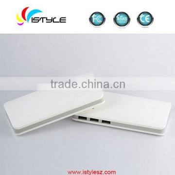 10000mAh mini power bank for all mobile phones 805, 3 usb port charger