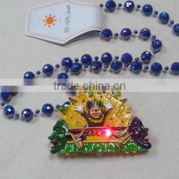 Hot Sale Mardi Gras Beads Necklace Light Up Beads Plastic MOT Beads