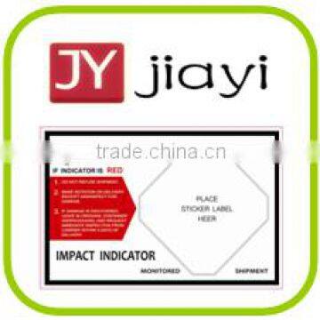 Customize Shockwatch Impact Indicator Sticker Label Logistic Monitor Packing Label Tape