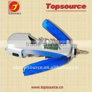 Cheap Plastic Portable Pocket Multi Tools Bike Screwdriver LED Flashlight for promotion