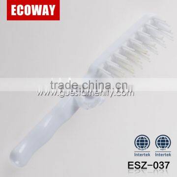 high quality portable white plastic disposable hotel comb travel folding comb