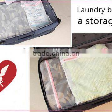 YIWU RODA 100% Polyester Mesh Square White Washing Bag photo-2