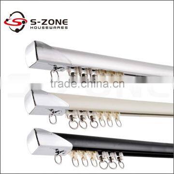 Szone ceiling design aluminum curtian rail for bay windows