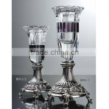 America popular flower vase/crystal tall flower vases/antique lead crystal vases