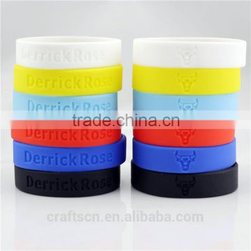 non toxic colorful silicone wristband with customization