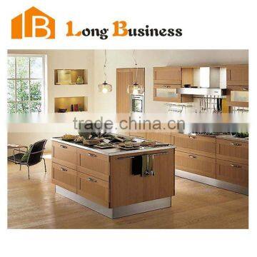 LB-JL1215 African Big Project Customized Melamine Kitchen Cabinets Design