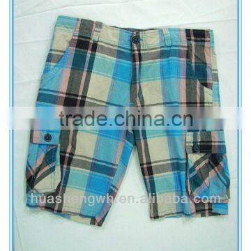 Men Plaid Casual Shorts Well-designed Leisure Shorts