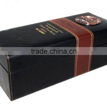 Luxury Faux Leather Wine Box/Wooden Wine Case photo-2