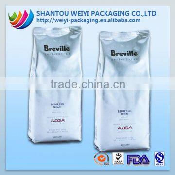 custom printed aluminum foil bag printing for coffee packaging bags