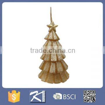 Christmas decoration parafffin christmas tree shape candles for sale