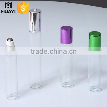 5/6/7/8/10ml glass roll on bottle with stainless steel roller ball