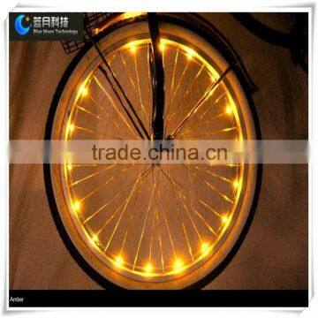 Steady on and flash function 2meter 3*AAA battery operated Wheel light