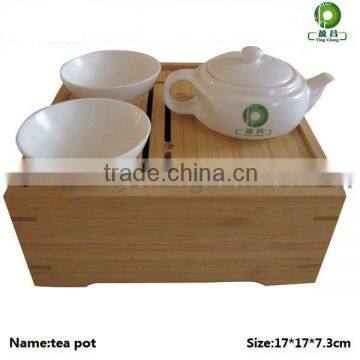 Luxury bamboo tea pot set