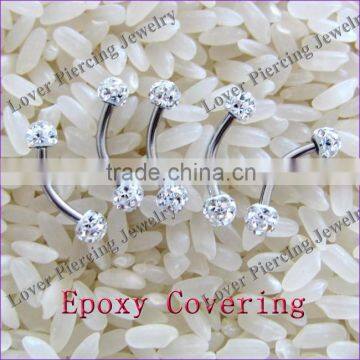 Fashion Crystal Eyebrow Rings [FC-828]