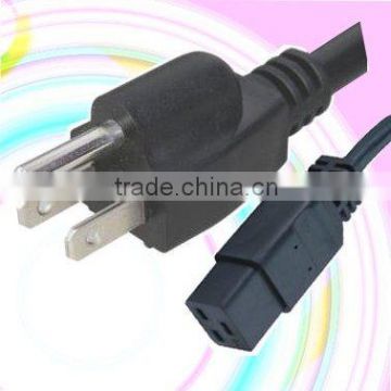 UL standard 110V computer power cord with IEC 320 C19