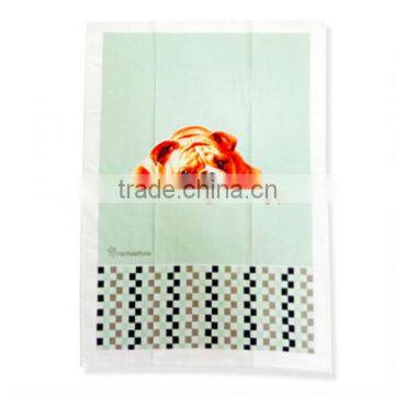 2013 new dog printed tea towel