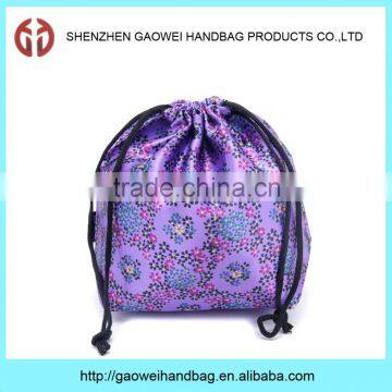 Fashionable Women Customized Promotional Drawstring Bag