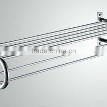 Quality bathroom accessories stainless steel double towel shelf 11027