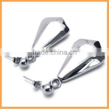 2012 hot selling chunky shape Stainless Steel dangle earrings