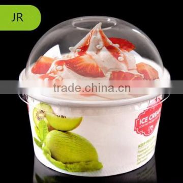 Disposable ice cream paper cup with dome lid