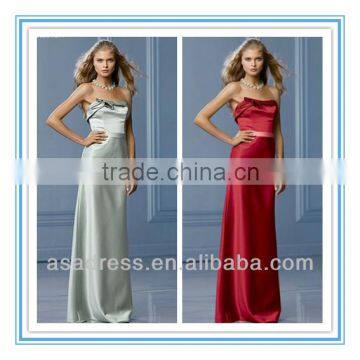 2014 Strapless Neckline with Origami Folded Detail Self Belt at Waist Made to Order Bridesmaid Dresses China (BDWA-4011)