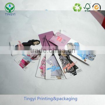 custom printed fashion paper garment clothing tag