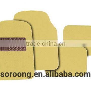 High Quality Popular Black ,beige ,grey Universal Carpet Car Mat