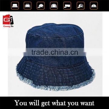 Guangzhou Promotional High Quality Custom Blank Jean Bucket Hat