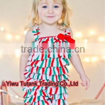 Christmas Petti Romper with Red Bow GB017