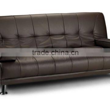 Modern Design Faux Leather PU Metal Frame Sofa Bed