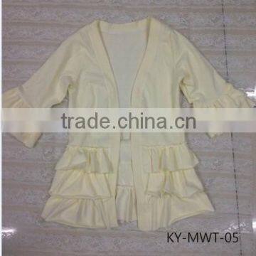 2015 Latest Long Sleeves Jacket Stripe Ruffle Jackets Baby Clothes Quality Choice photo-5