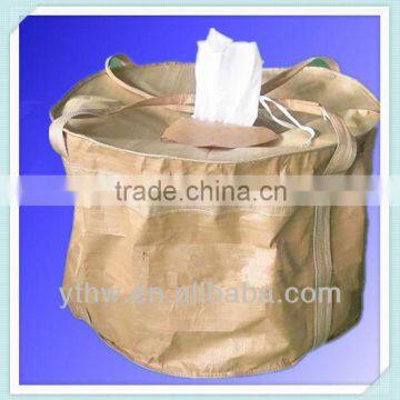 pp beige tubular bulk bag with seams standard