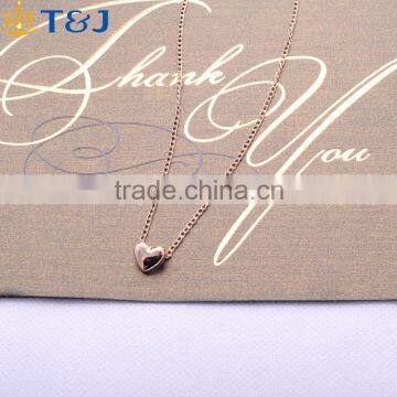 >>>Cheap Wholesale 2016 Hot Sale Necklace Jewelry Long Chain Gold Plated Heart Pendant Necklace For Women Girls/