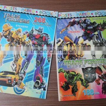 2015 hot sale eco-friendly cartoon children security stickers for books