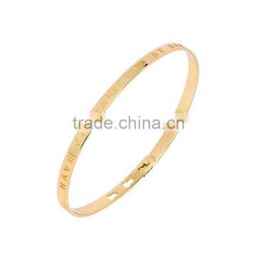 Memories Bangles With Customize Design Word 'HAVE COURAGE TO BE KIND' With 4mm/7mm Width