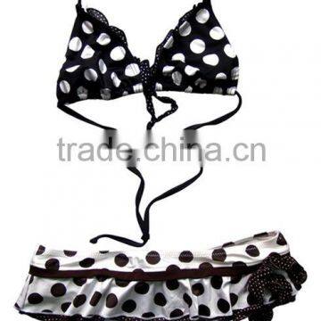 2010new style brand lady's bra top and skirt bikini