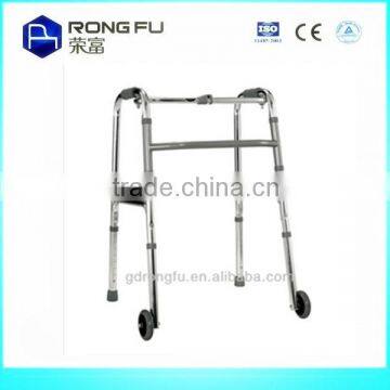 Folding Adjustable Aluminum adult walker without wheels