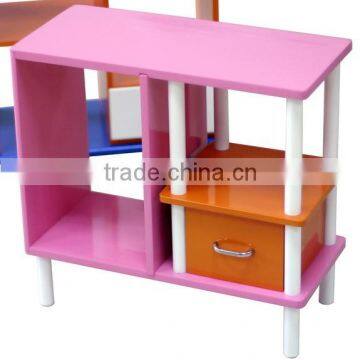 Wooden Bookshelf Bookcase CD Rack Shelf for Beautiful Precious Items Display and Storage