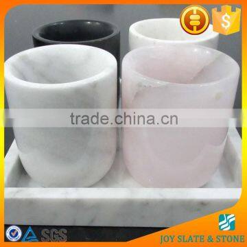 China Factory Pink Marble Cups/stone Candle Jar Quality Choice photo-2