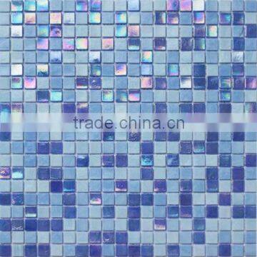 15mm Bar Backsplash Decorative Galaxy Iridescent glass mosaic tile