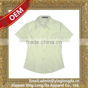 Top quality new coming ladies sexy white shirt