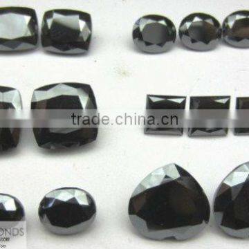 High Quality 5mm to 20 mm Fancy Cut Moissanite Black In pear, oval, cushion and Princess Marquise Cut